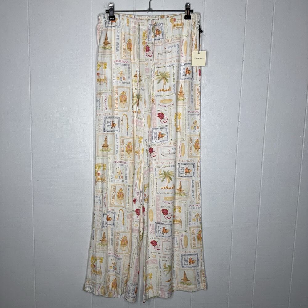Suite 2939 Women’s Postcard Coastal Pull On Pants Size Small NWT